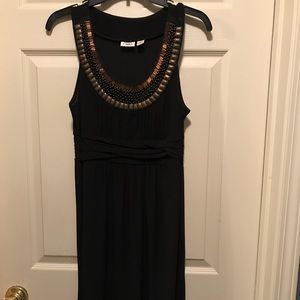 Black dress with beading